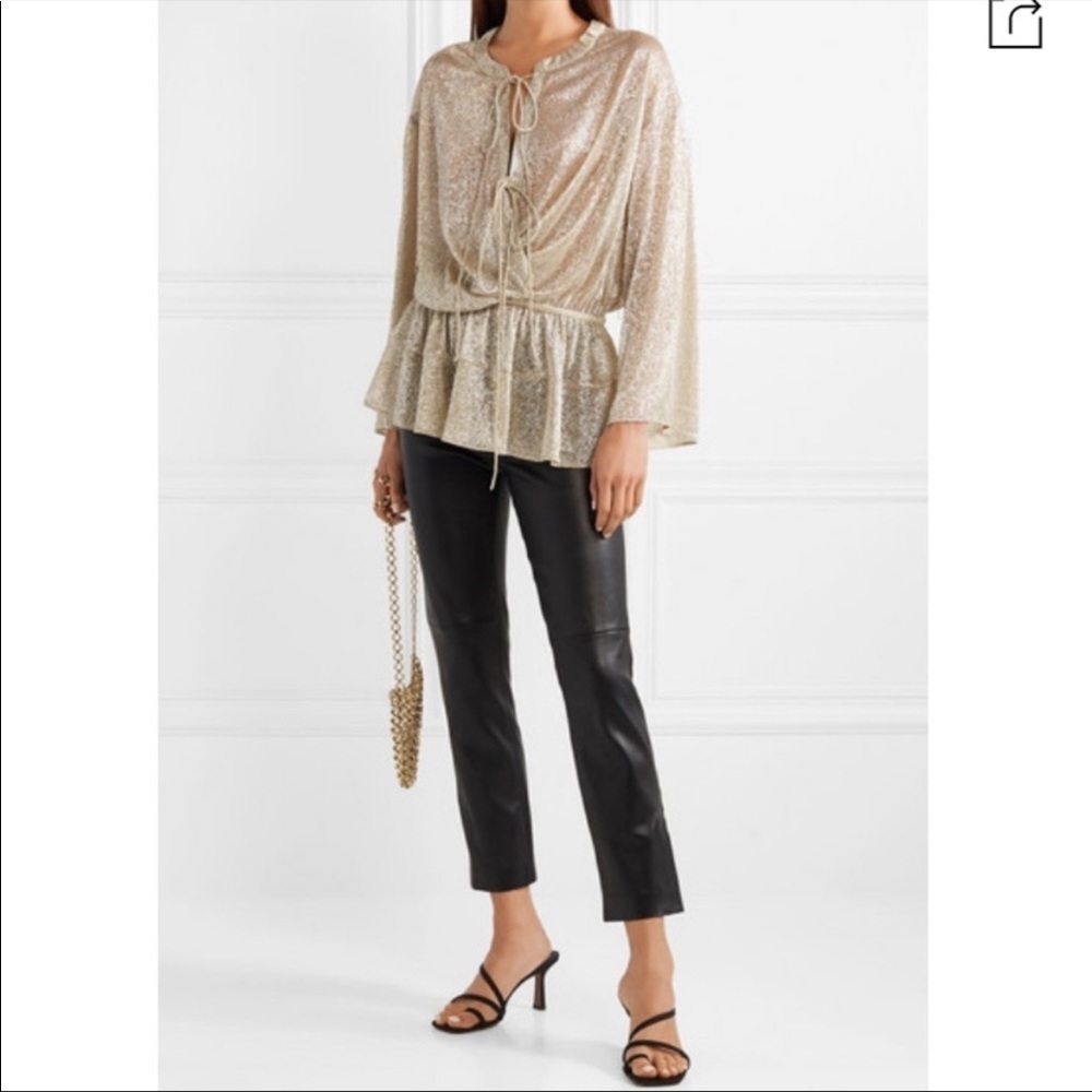 IRO gold metallic top
